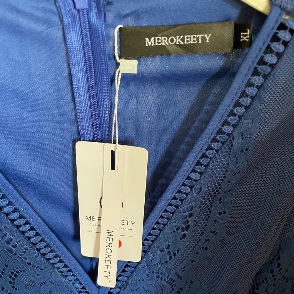 Floor length blue dress from Merokeety. NWT - Picture 3 of 3